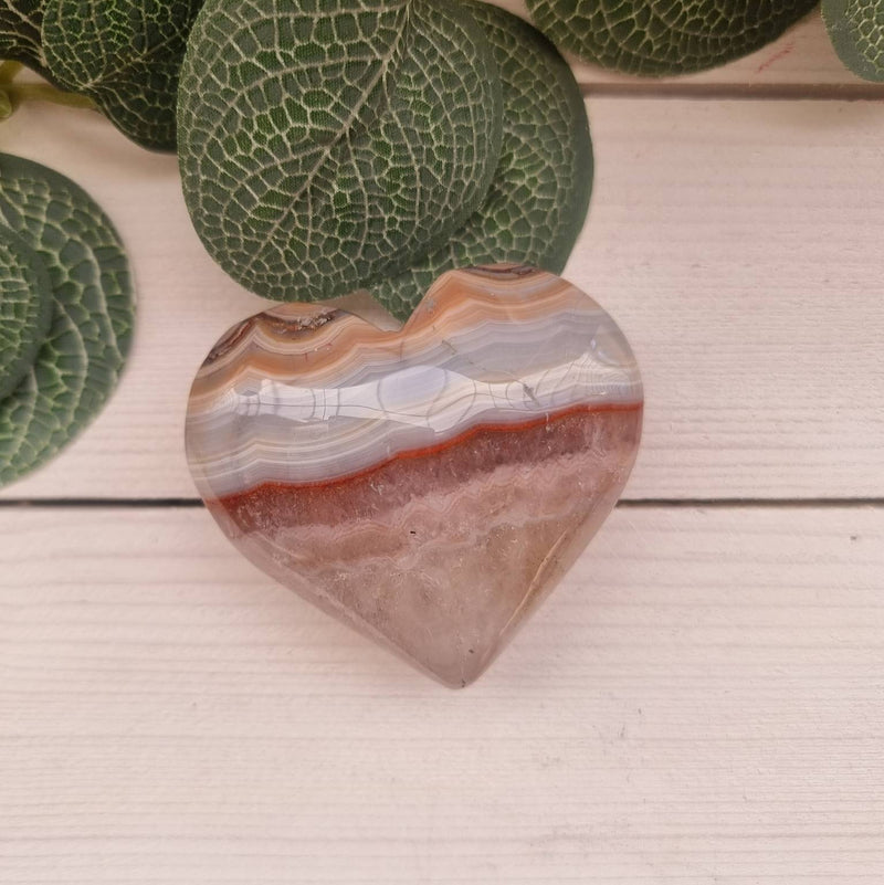 Amethyst Agate Heart