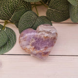 Amethyst Agate Heart