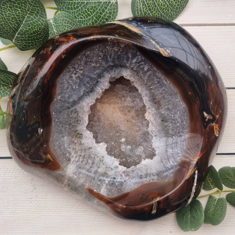 Agate Bowl Large Brown