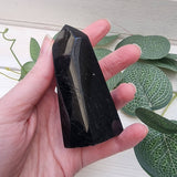 Polished Black Tourmaline Point 130mm