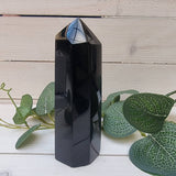 Polished Black Tourmaline Point 80mm