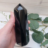 Polished Black Tourmaline Point 80mm