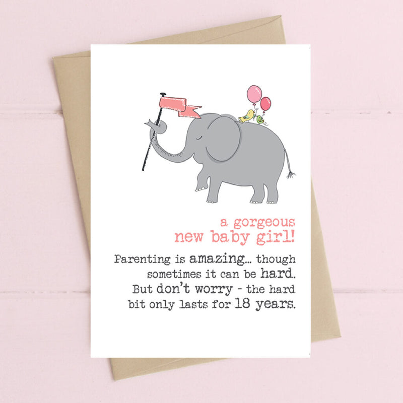 Baby Girl - Parenting Greeting Card