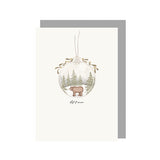 Bauble Christmas Card - Let it Snow