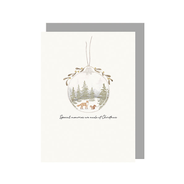 Bauble Christmas Card - Special Memories at Christmas