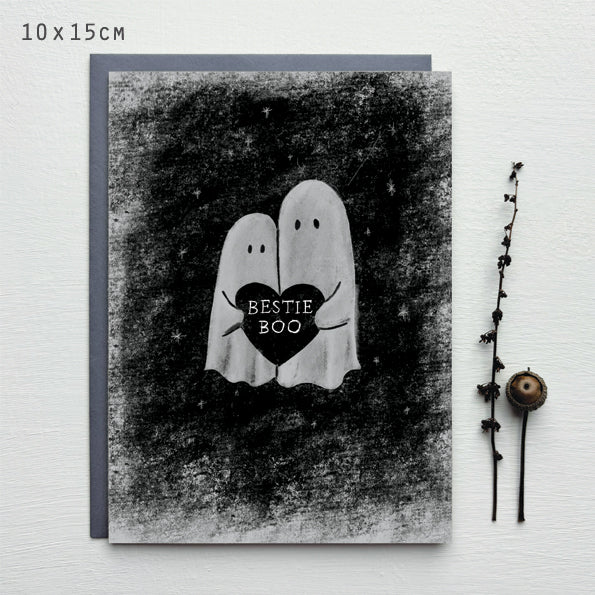 Bestie Boo Greeting Card