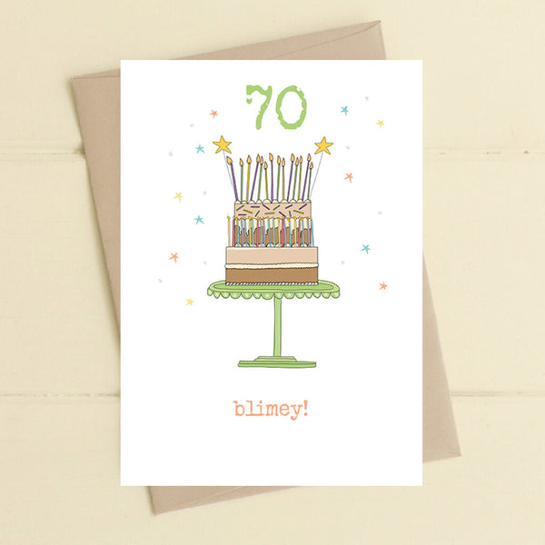 Blimey - Age 70 Greeting Card