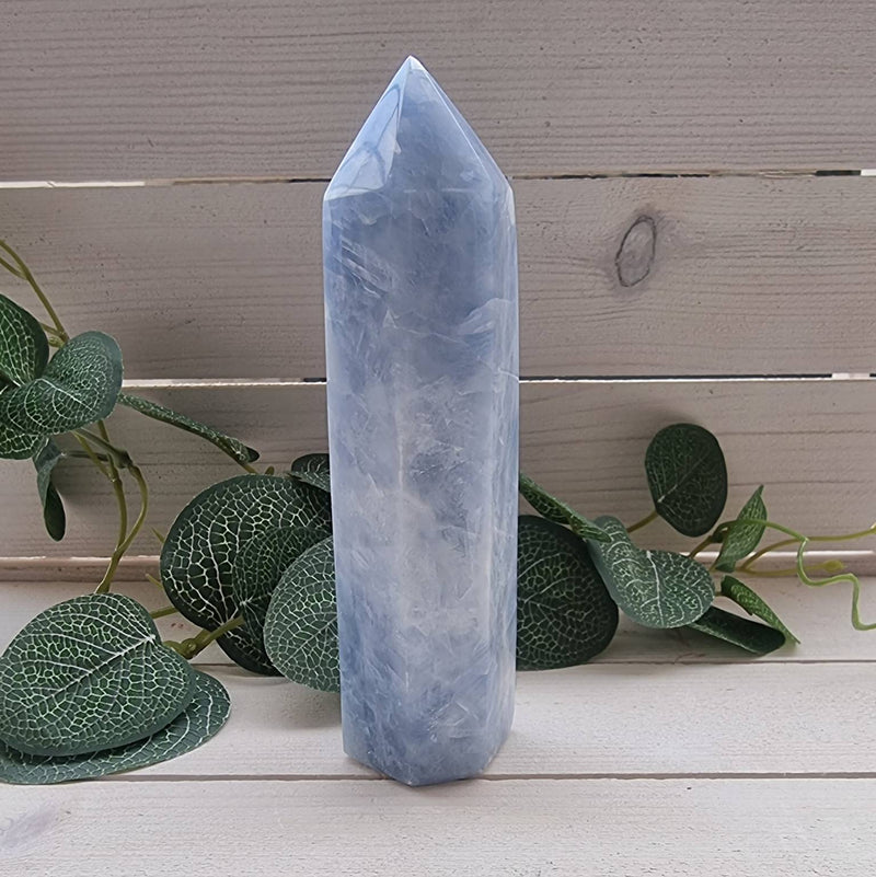 Blue Calcite Standing Point 140mm