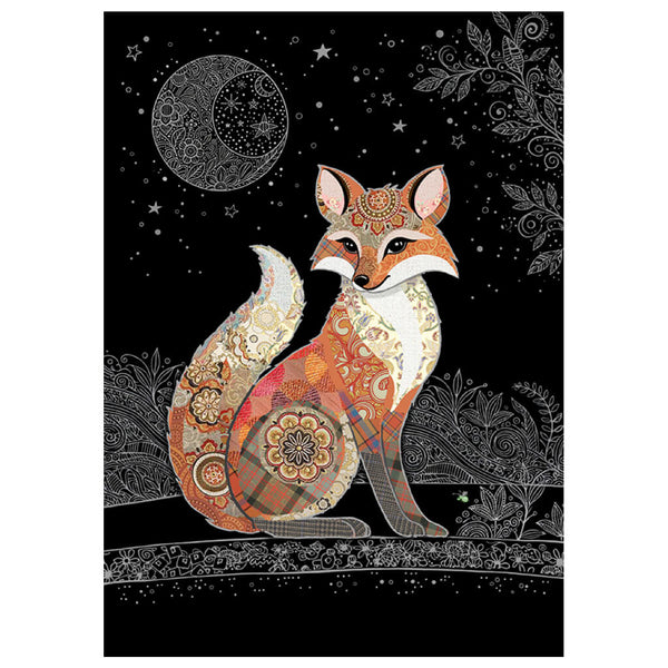 Bug Art Decorative Fox Greetings Card