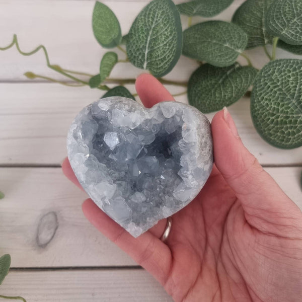 Celestite Heart 249g