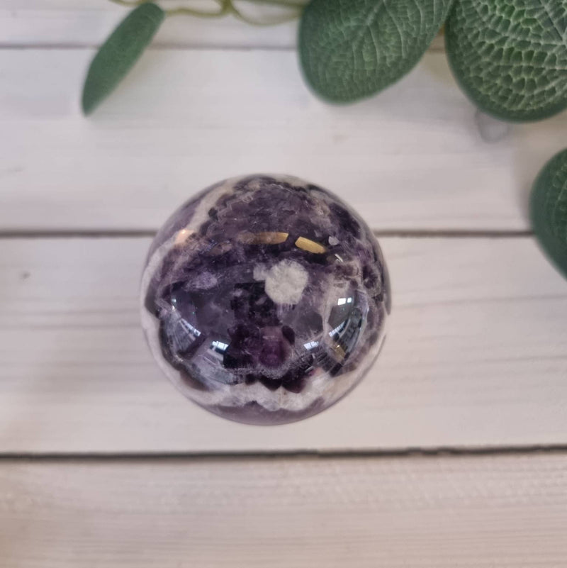 Chevron Amethyst Sphere 55mm