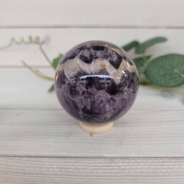 Chevron Amethyst Sphere 57mm