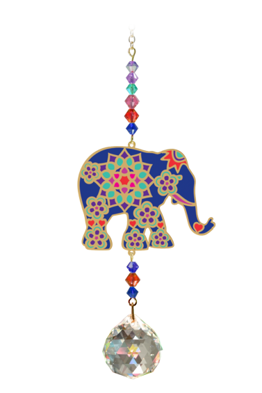 Crystal Dreams Indian Elephant Sun Catcher