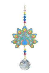 Crystal Dreams Majestic Peacock Sun Catcher