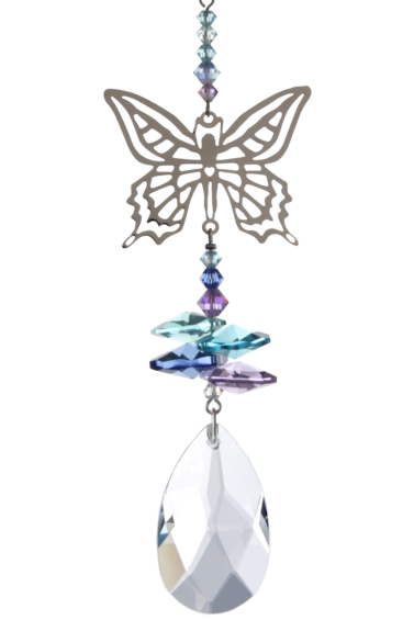 Crystal Fantasy Butterfly Pastel Sun Catcher