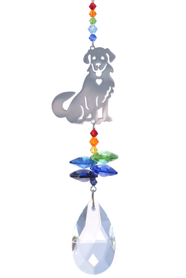 Crystal Fantasy Puppy Prismatic Sun Catcher