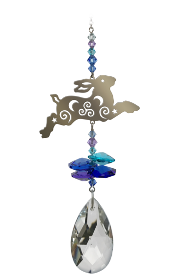 Crystal Fantasy Running Hare Sun Catcher