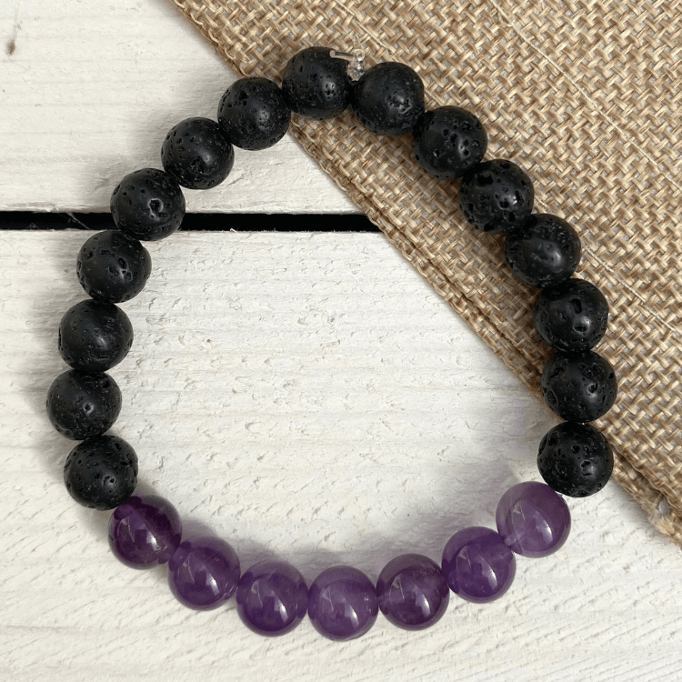 Amethyst Essential Oil Diffuser Bracelet