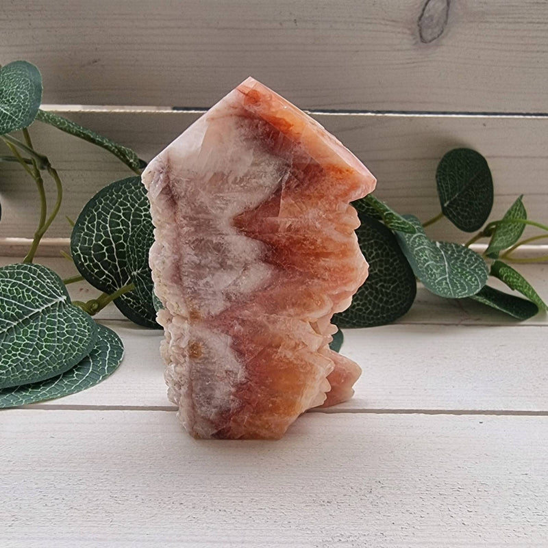 Dog Tooth Calcite Standing Point 90mm