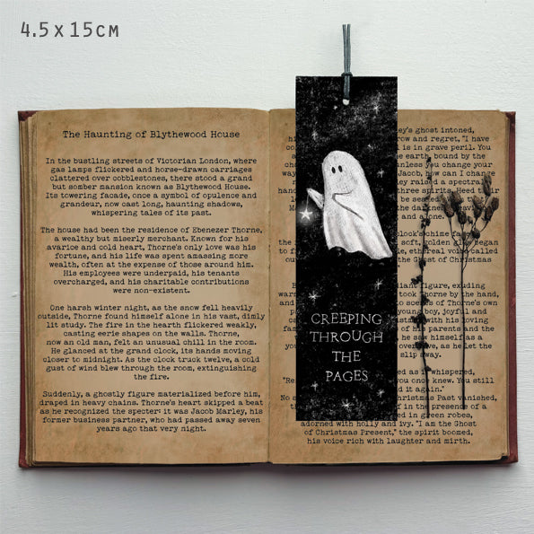 Ghost Bookmark - Creeping Through The Pages