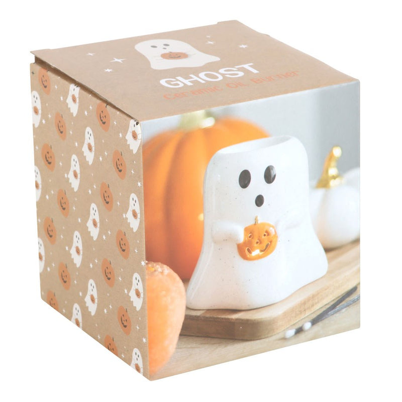 Ghost With Pumpkin Oil Burner