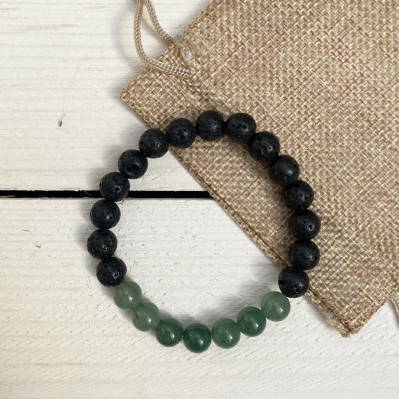 Green Aventurine Essential Oil Diffuser Bracelet