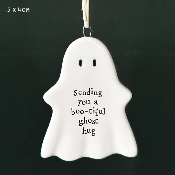 Hanging Ghost Plaque - Sending You a Boo-tiful Hug