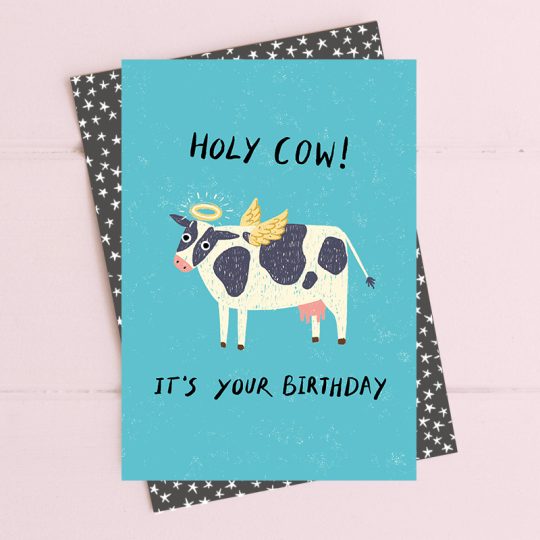 Holy Cow Greeting Card