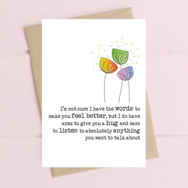 I Don't Have The Words Greeting Card