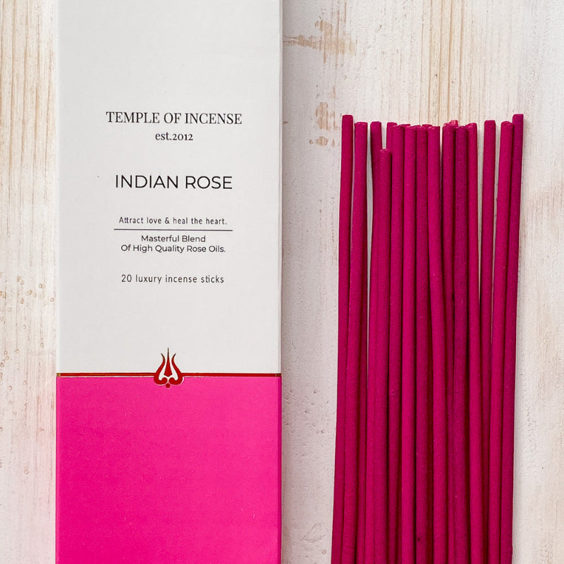 Indian Rose Incense Sticks by Temple of Incense