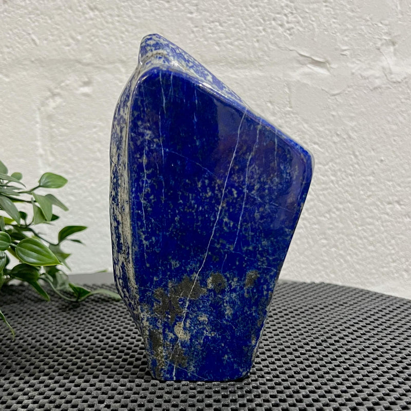 Lapis Lazuli Freeform Standing Stone with Cut Base