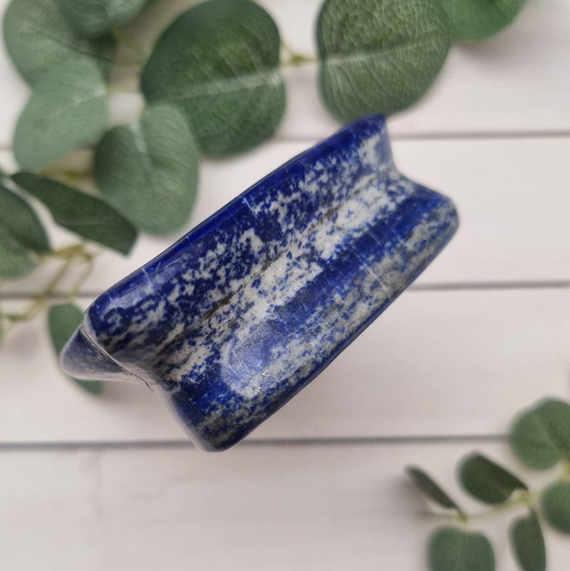 Lapis Lazuli Freeform Standing Stone with Cut Base