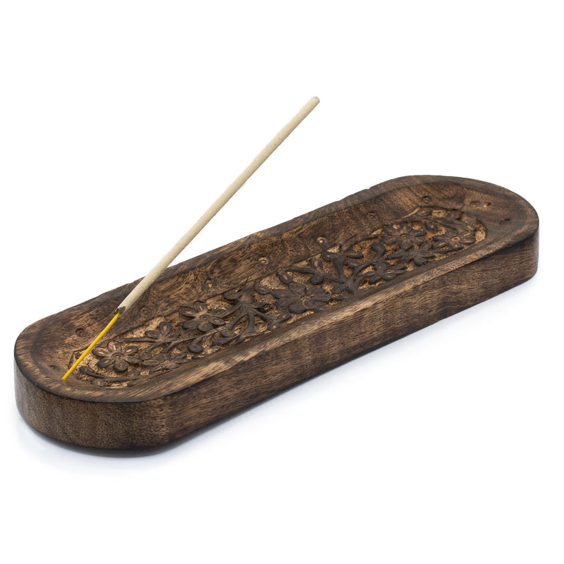 Large Wooden Incense Tray