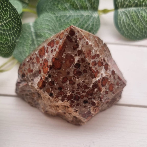 Leopardskin Jasper Top Polished Point Tower 80mm