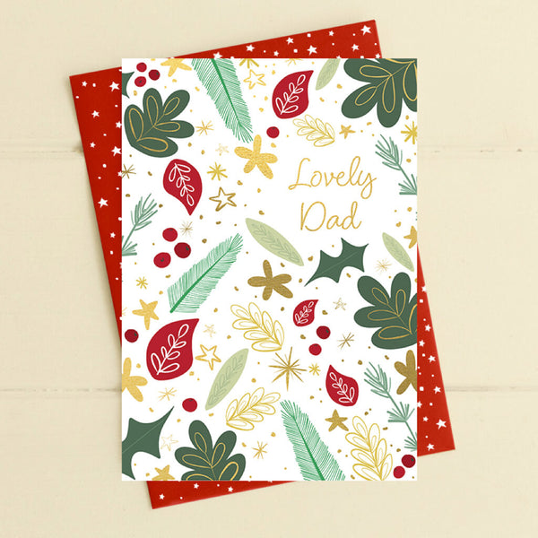 Lovely Dad Christmas Greeting Card