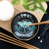 Luna Moth Round Incense Holder