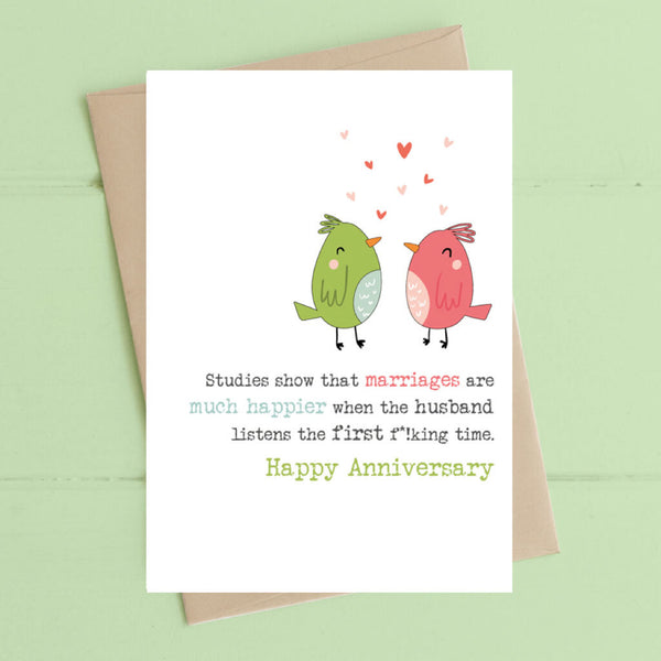 Marriages Much Happier Anniversary Greeting Card