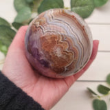 Mexican Amethyst & Crazy Lace Agate Sphere 85mm