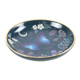 Midnight Moth Round Trinket Dish