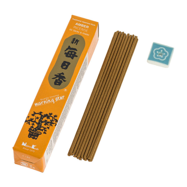 Morning Star Amber Japanese Incense Sticks