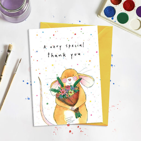 Mouse Thank You Greeting Card