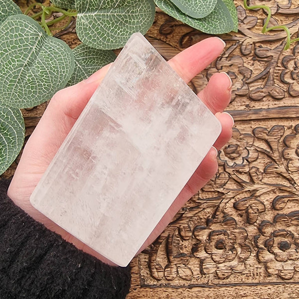 Polished Optical Calcite 85mm