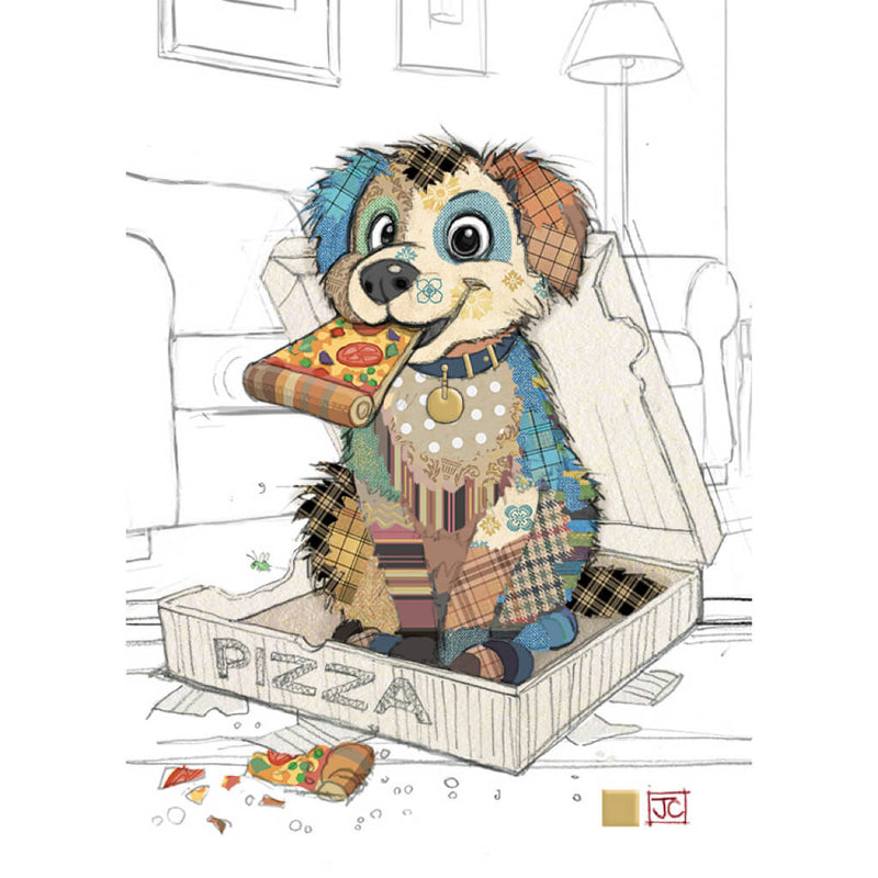 Bug Art Pedro Pup Greetings Card