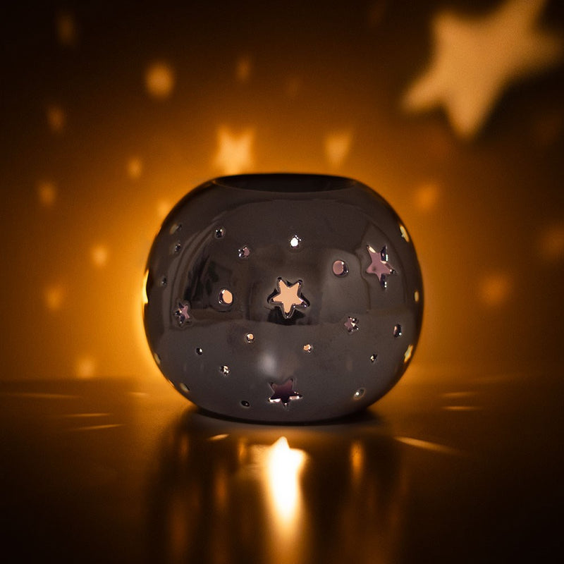 Purple Iridescent Star Oil Burner