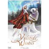 Queen of the Aurora Bears Yule Card