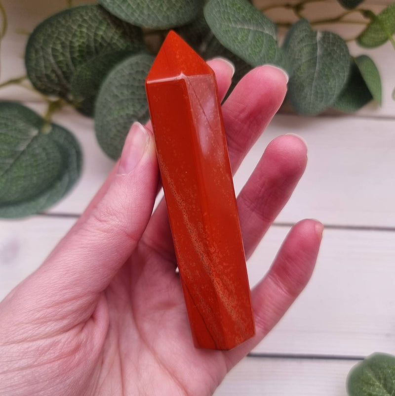 Red Jasper Polished Point 95mm