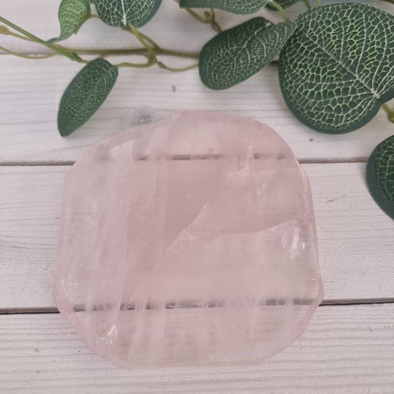 Rose Quartz Crystal Slice