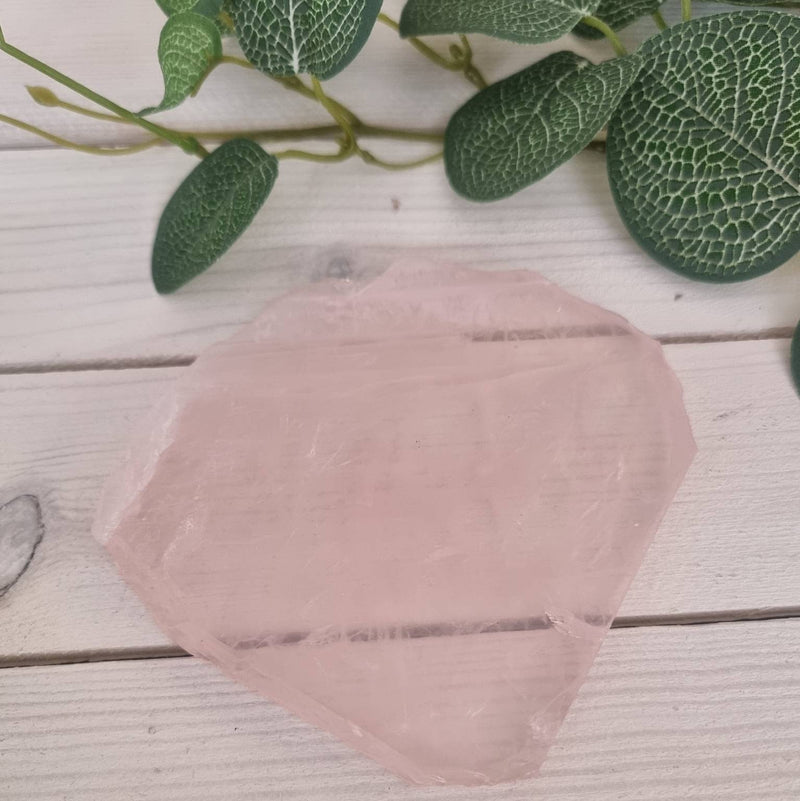 Rose Quartz Crystal Slice