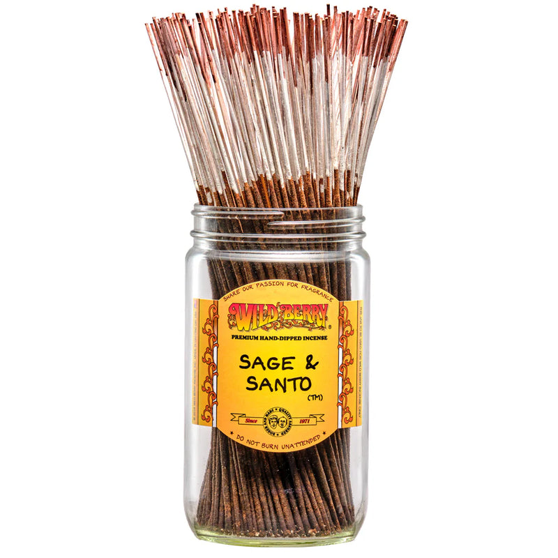 Wildberry 10 inch Sage & Santo Incense Sticks