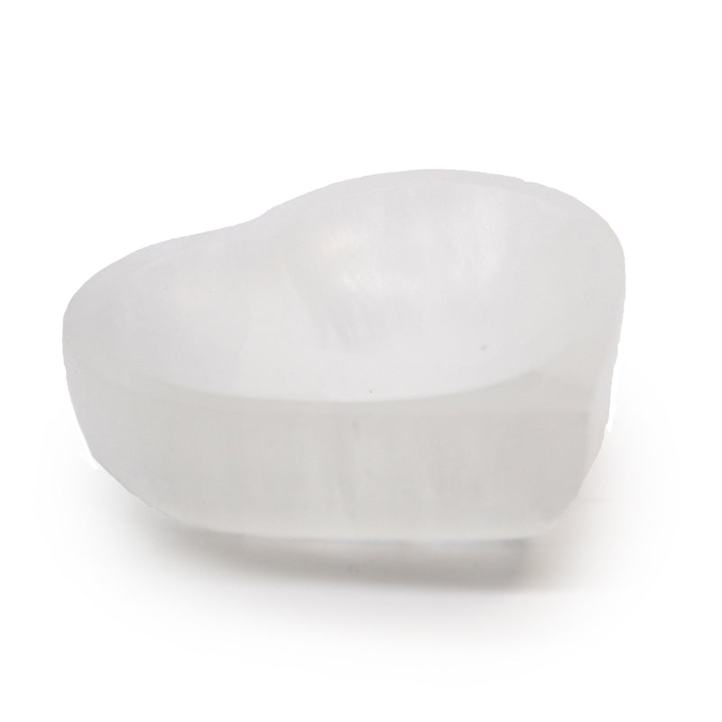 Selenite Heart Bowl 10cm